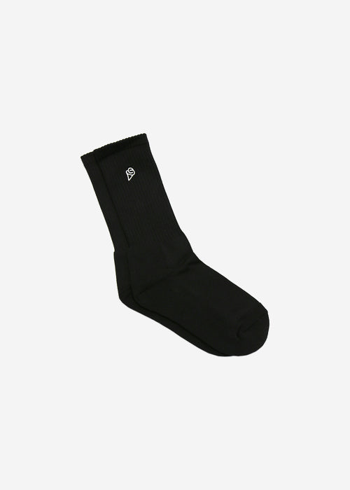 Classic Crew Socks Black (2x Pairs)