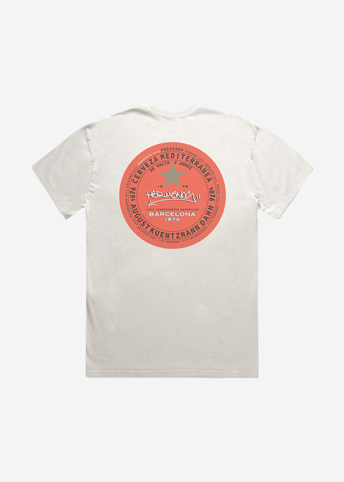 'Hermanos' T-shirt, 'Faded Bone'