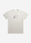 'Not a VX' T-Shirt, Faded Off-White